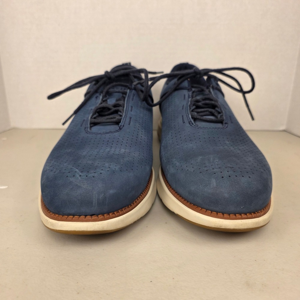 Cole Haan Grand Crosscourt Wingtip‎ Oxford 12M Navy Blue Suede Leather C38306
